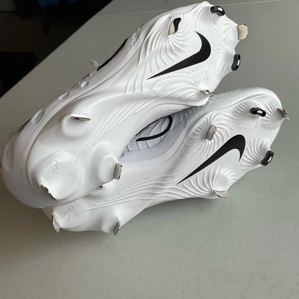 Nike Alpha Menace Elite 3 Cleats White Sz 8